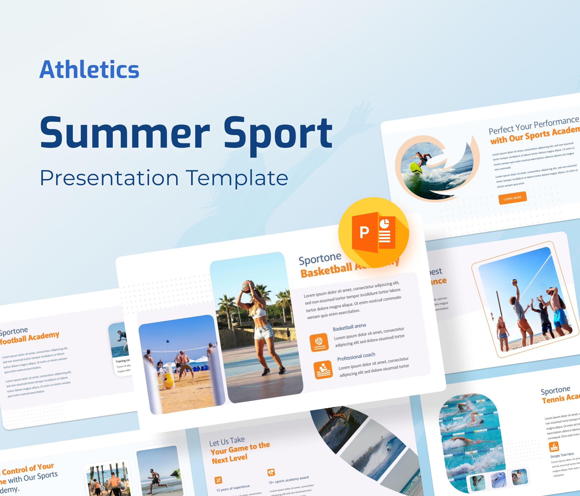 Athletics – Summer SportS PowerPoint Presentation Template